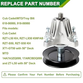 Amazon.com : JSXDNWYJ 618-06980 918-06980 Spindle Fit Cub
